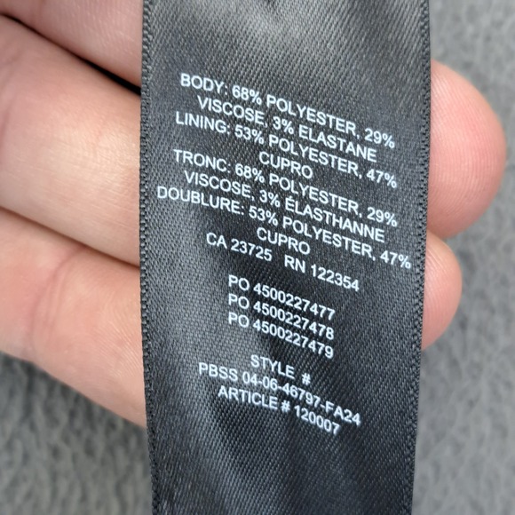 Wilfred Aritzia Womens Gray Pleated Trouser Pants Size 8 Crepe Wide Leg - Picture 5 of 12